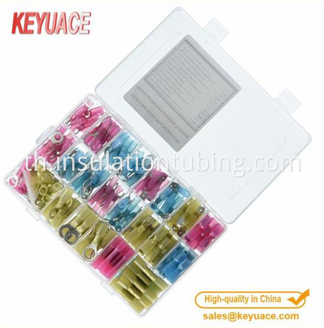 250PCS Insulated Heat Shrink Wire Connectors